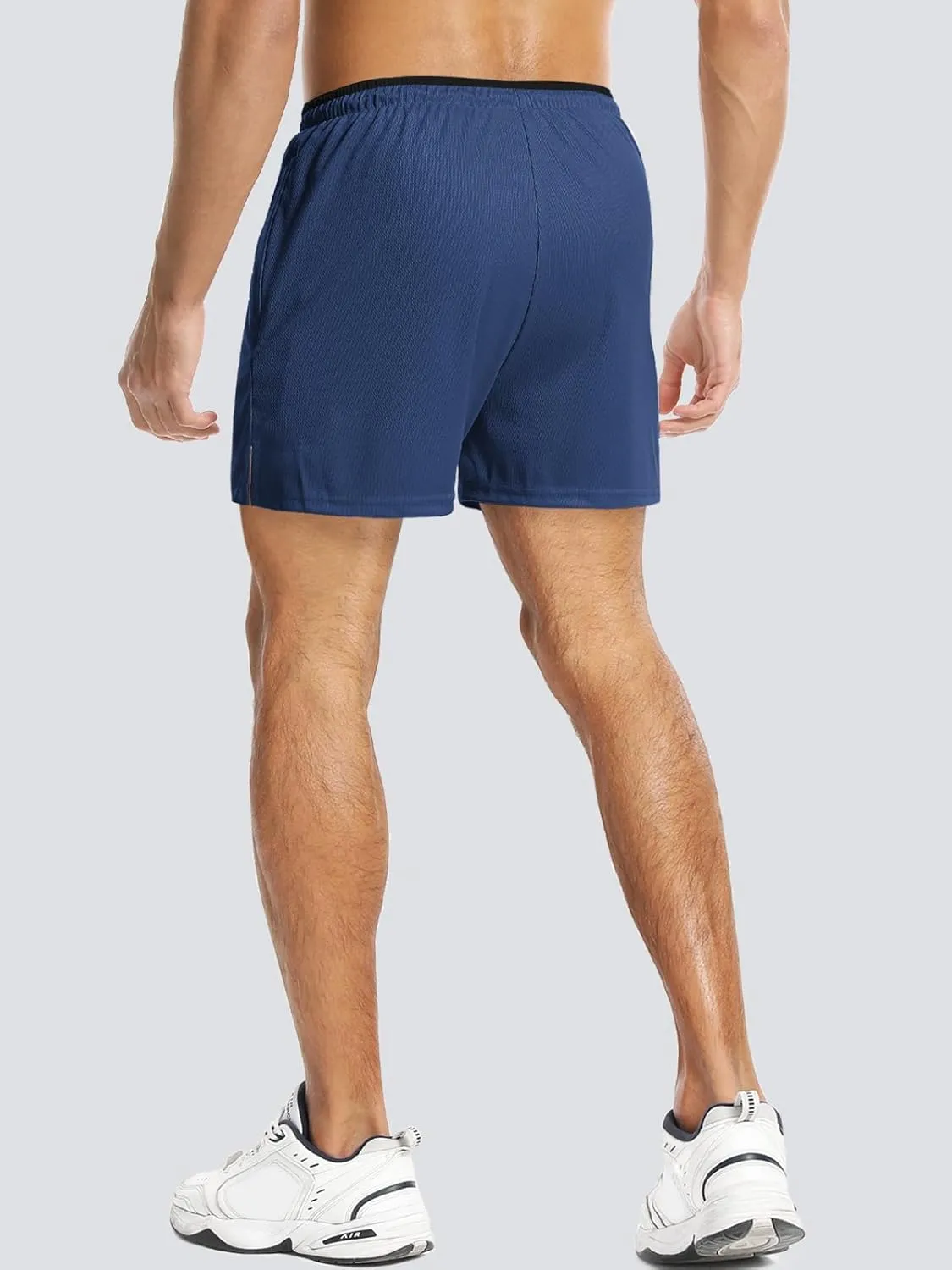 Aolesy Mens Workout Shorts 5"/7"/9" with Zip Pockets Quick Dry Lightweight Gym Athletic Shorts Linerless Running Shorts