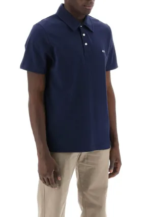 A.p.c. Austin Polo Shirt With Logo Embroidery (Size - S)