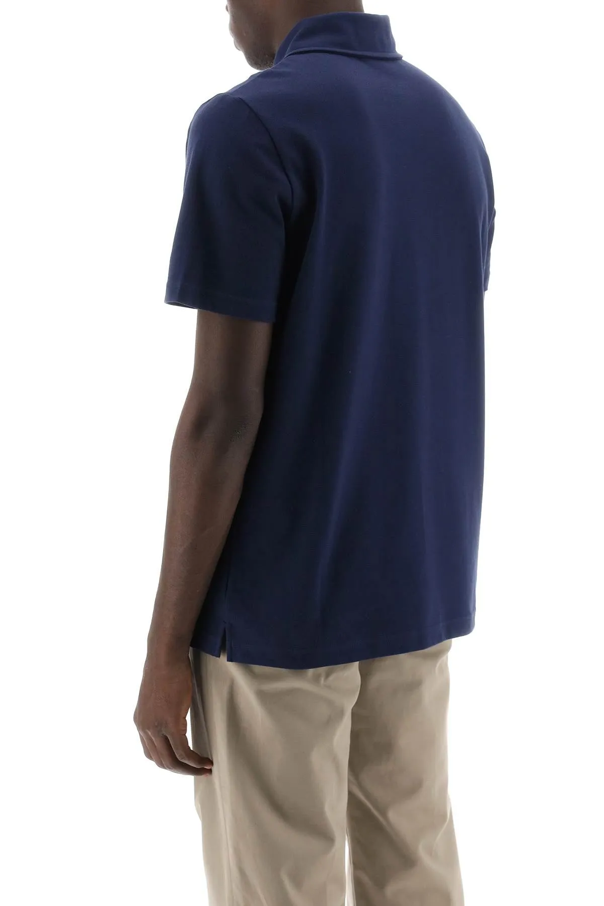 A.p.c. Austin Polo Shirt With Logo Embroidery (Size - S)