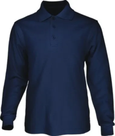Bocini Mens Long Sleeve Basic Polo-(CP1401)