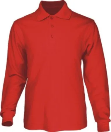 Bocini Mens Long Sleeve Basic Polo-(CP1401)