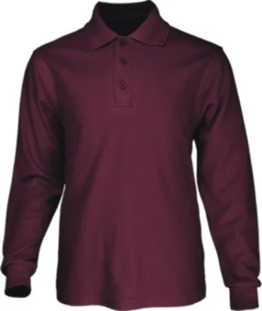 Bocini Mens Long Sleeve Basic Polo-(CP1401)