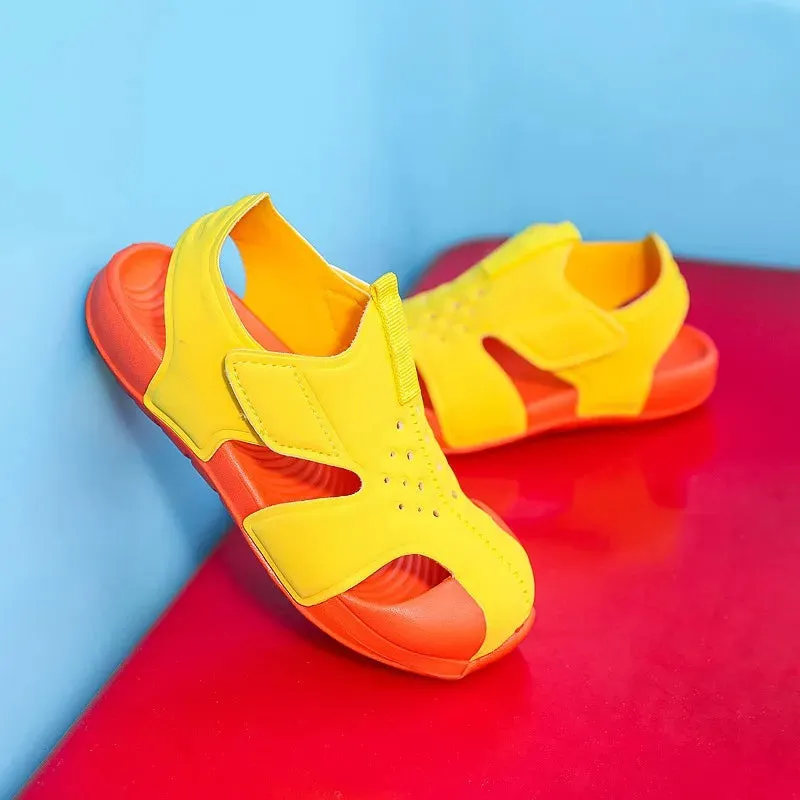 Candy-colored Hollow-out Fashion Sandals for Kids