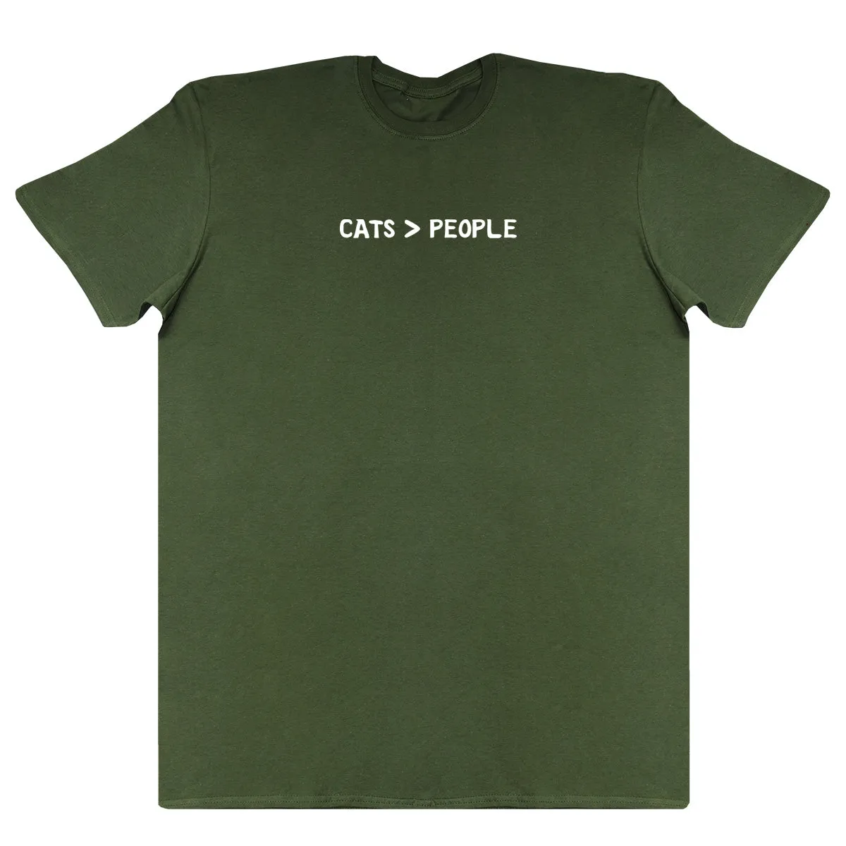 Cats Greater Than People - New Style Huge Comfy T-Shirt