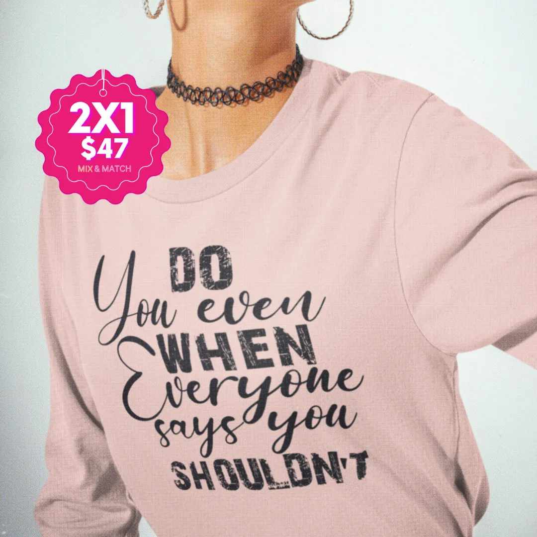 Comfy Long Sleeve Crewneck Tee