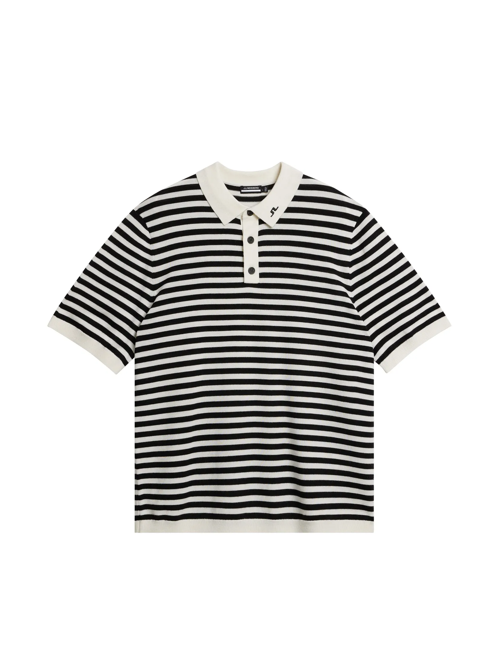 Darrell Stripe Loose Polo / Black