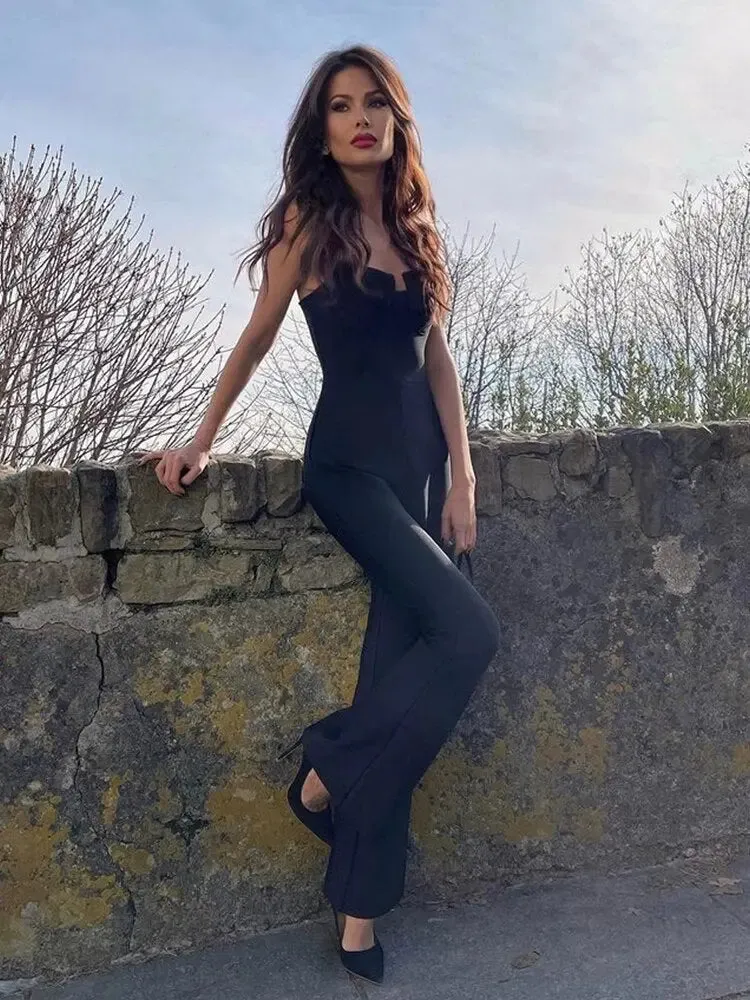 Elegant Bodycon Pant Jumpsuit