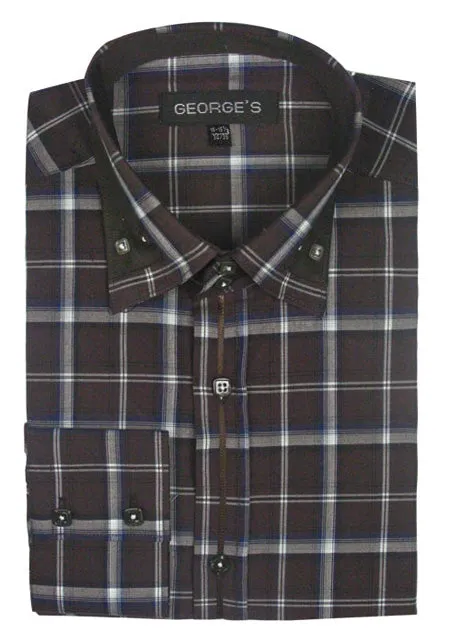 Fortino Landi AH607-BR Mens Shirt
