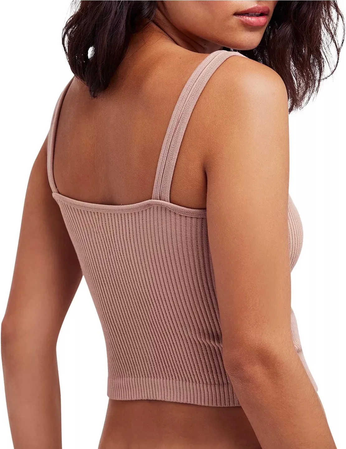 FP Rib Knit Tank - Almond