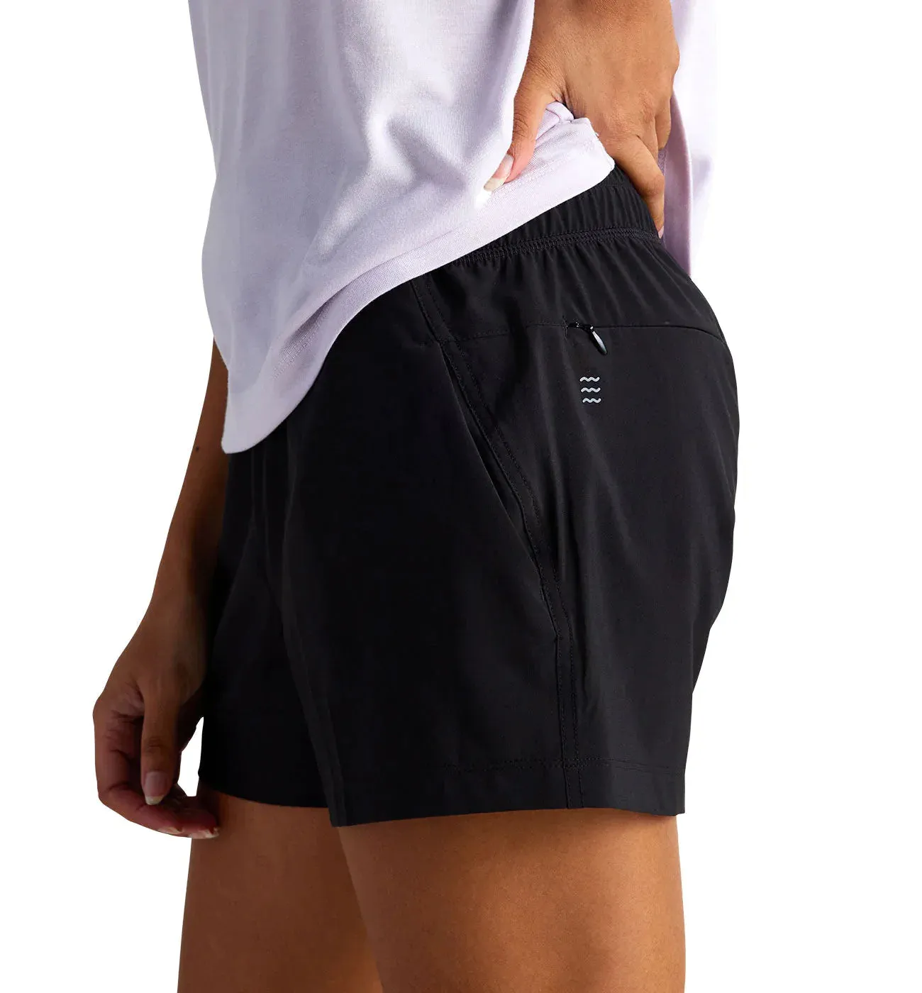 Free Fly W Pull-On Breeze Short BLACK