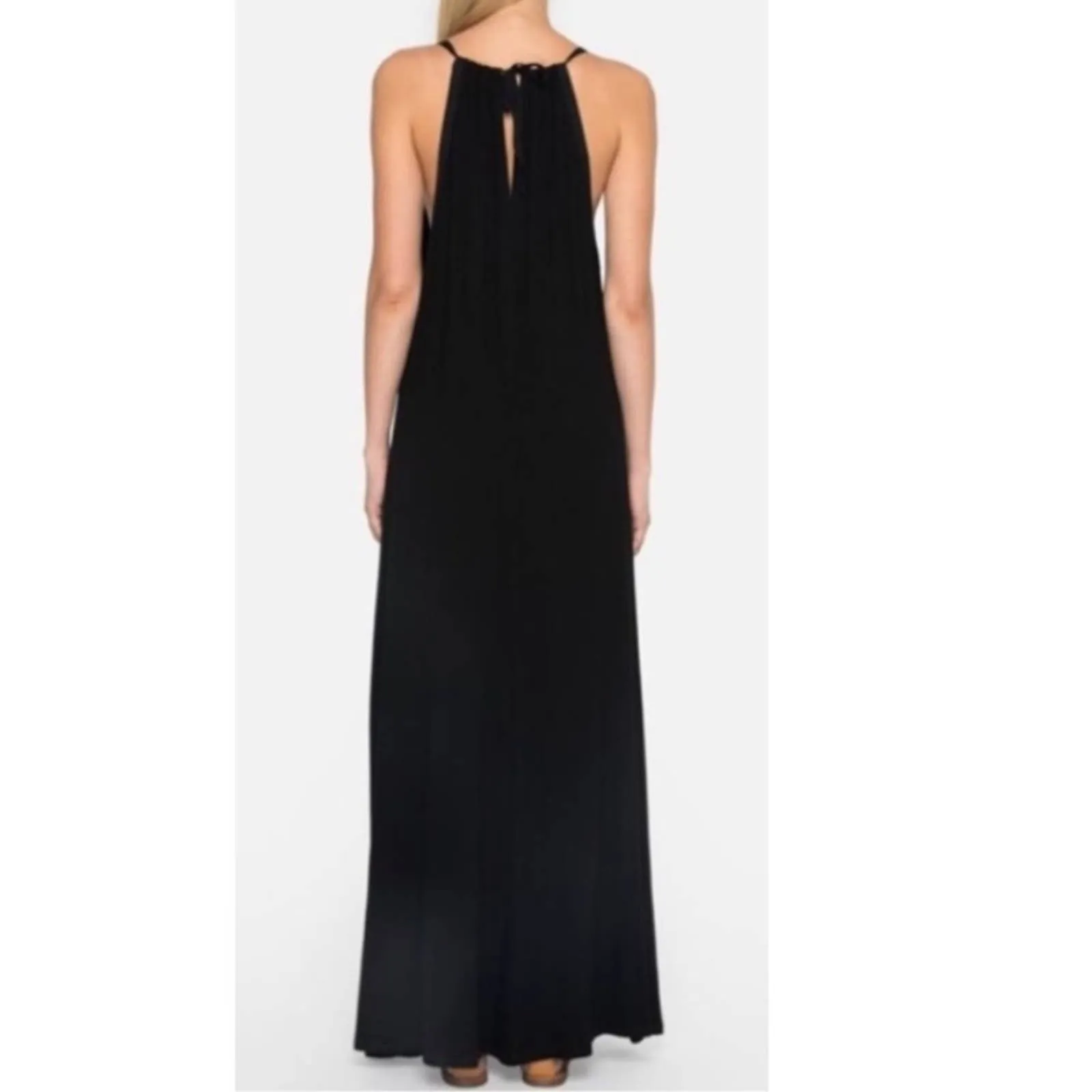 Johnny Was Calmé V-Neck Tie Back Maxi Dress (XS)