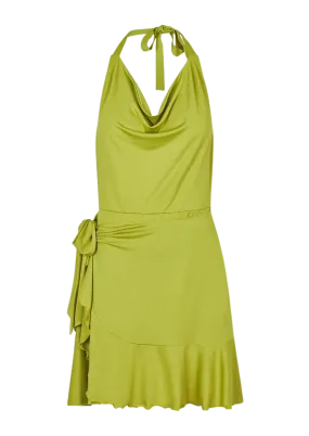 Josefine Flowy Dress - Golden Lime