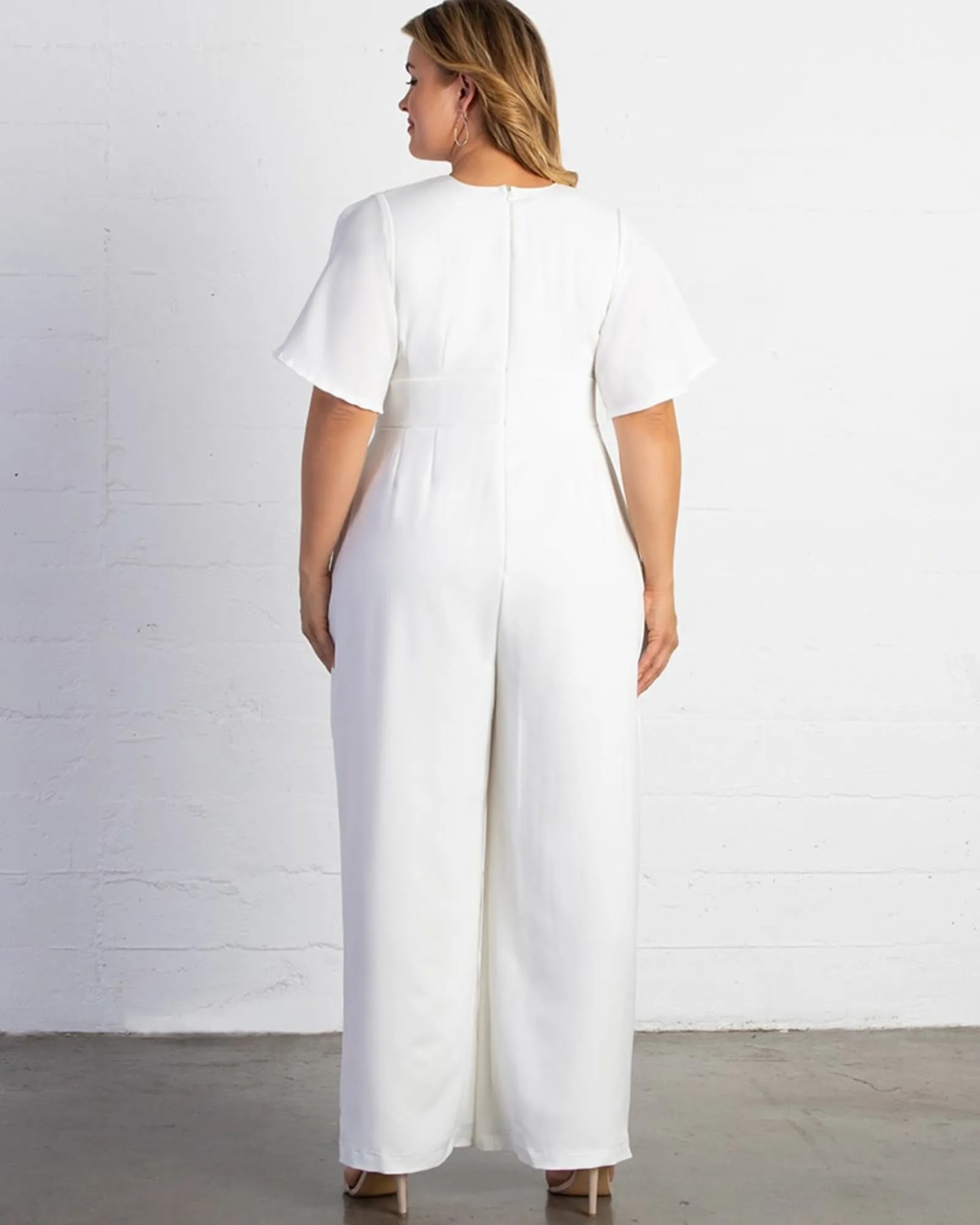 Karina Crepe Jumpsuit | IVORY
