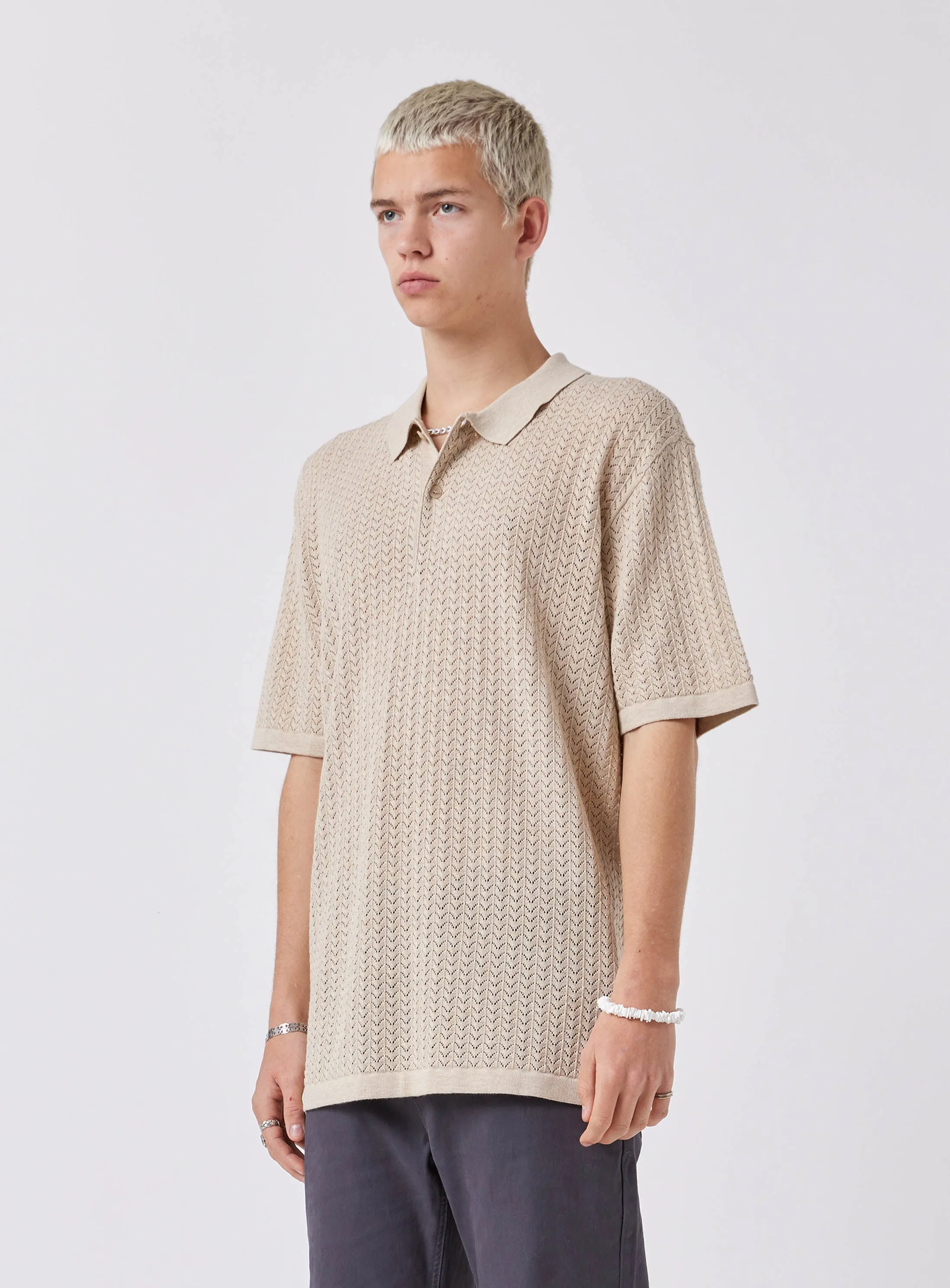 Knitted Polo Sand