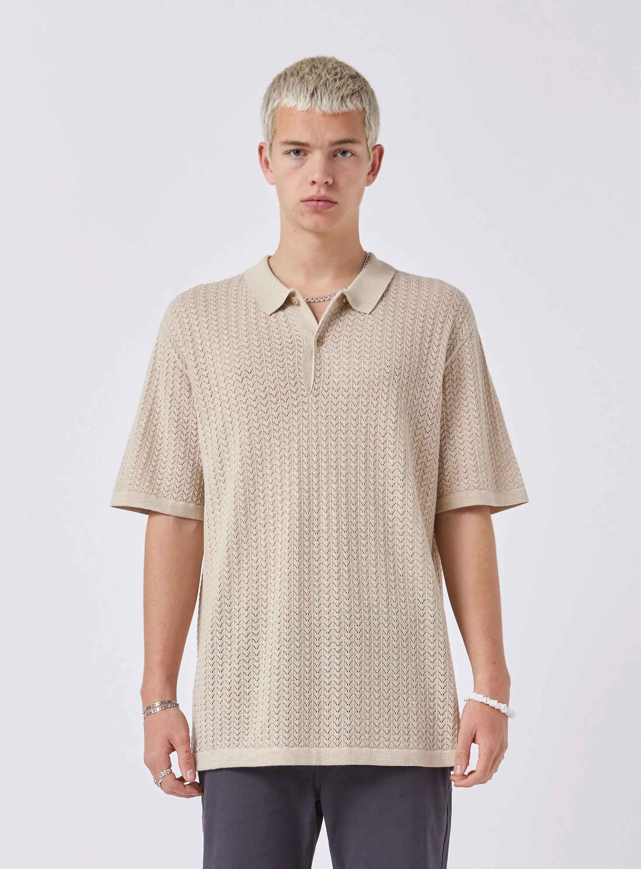 Knitted Polo Sand