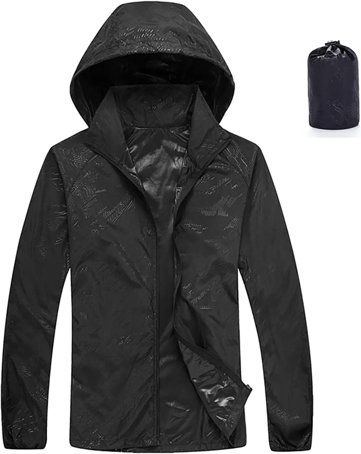 Men & Women Full Zip Sun Protection Jacket Lightweight Breathable Packable Cycling Hoodie Outdoor Athletic Clothing