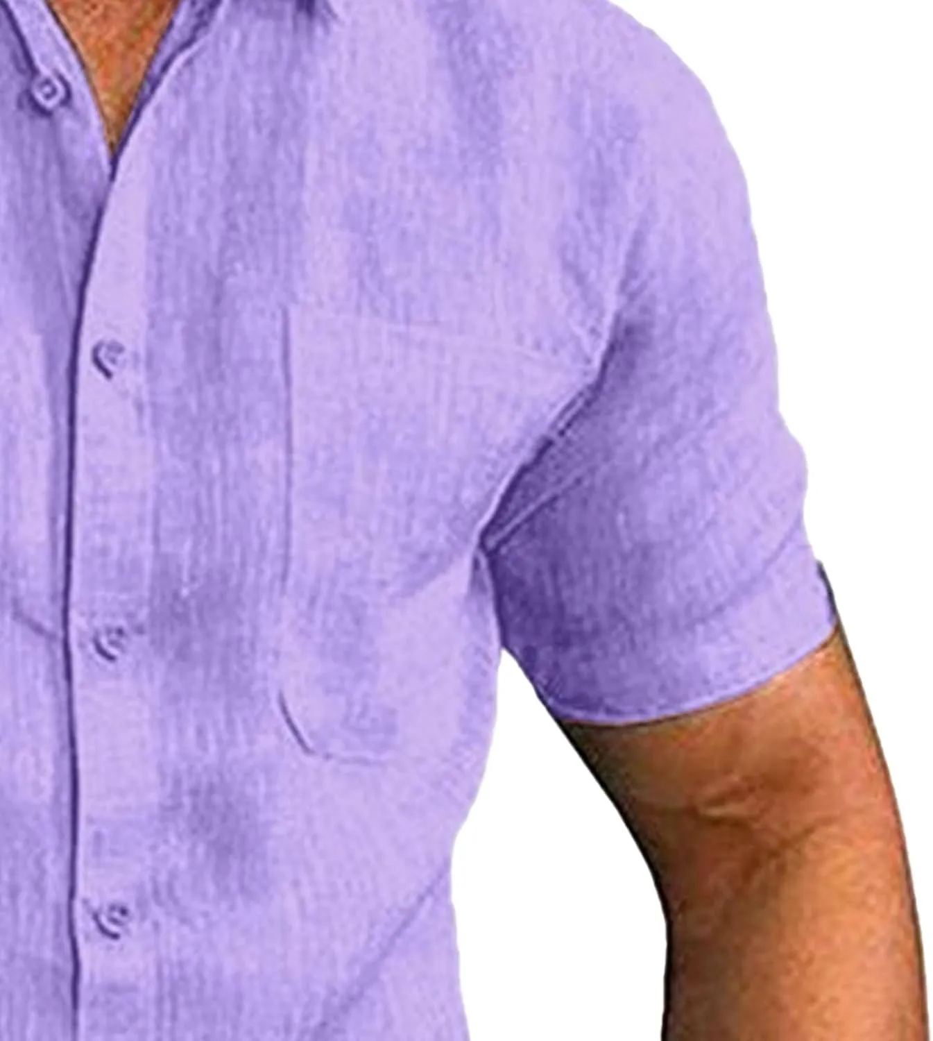 Men Single Breasted Casual Street T Shirt Solid Lapel Daily Cardigan Tops Summer Classic Breathable Beach Shirts