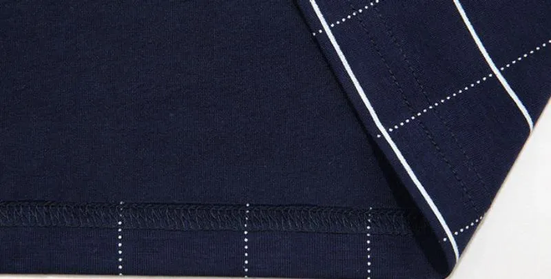 Men's Casual Plaid Polo