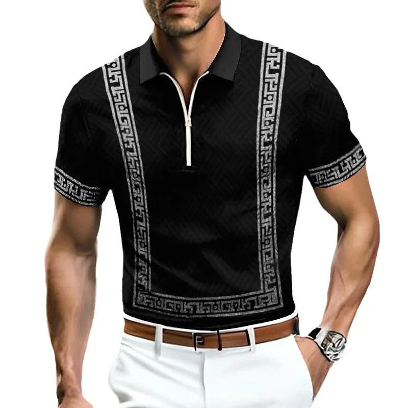 Men's Fashion Short Sleeve Polo Shirt 71975666YM