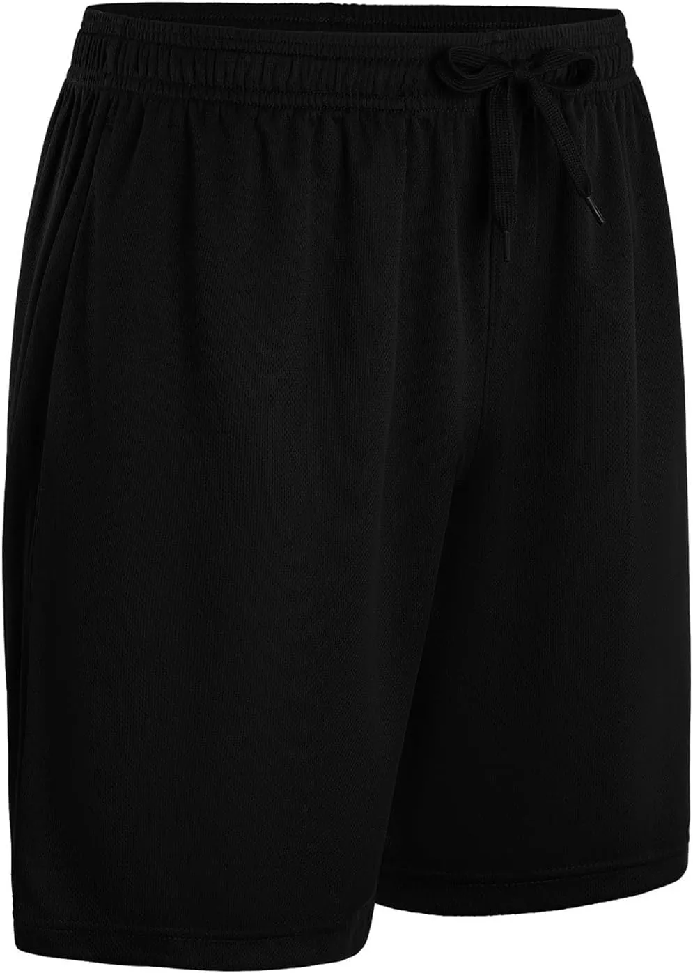 Mens Gym Shorts Athletic Lightweight Performance Quick Dry Shorts with Elastic Waist 5 Pack