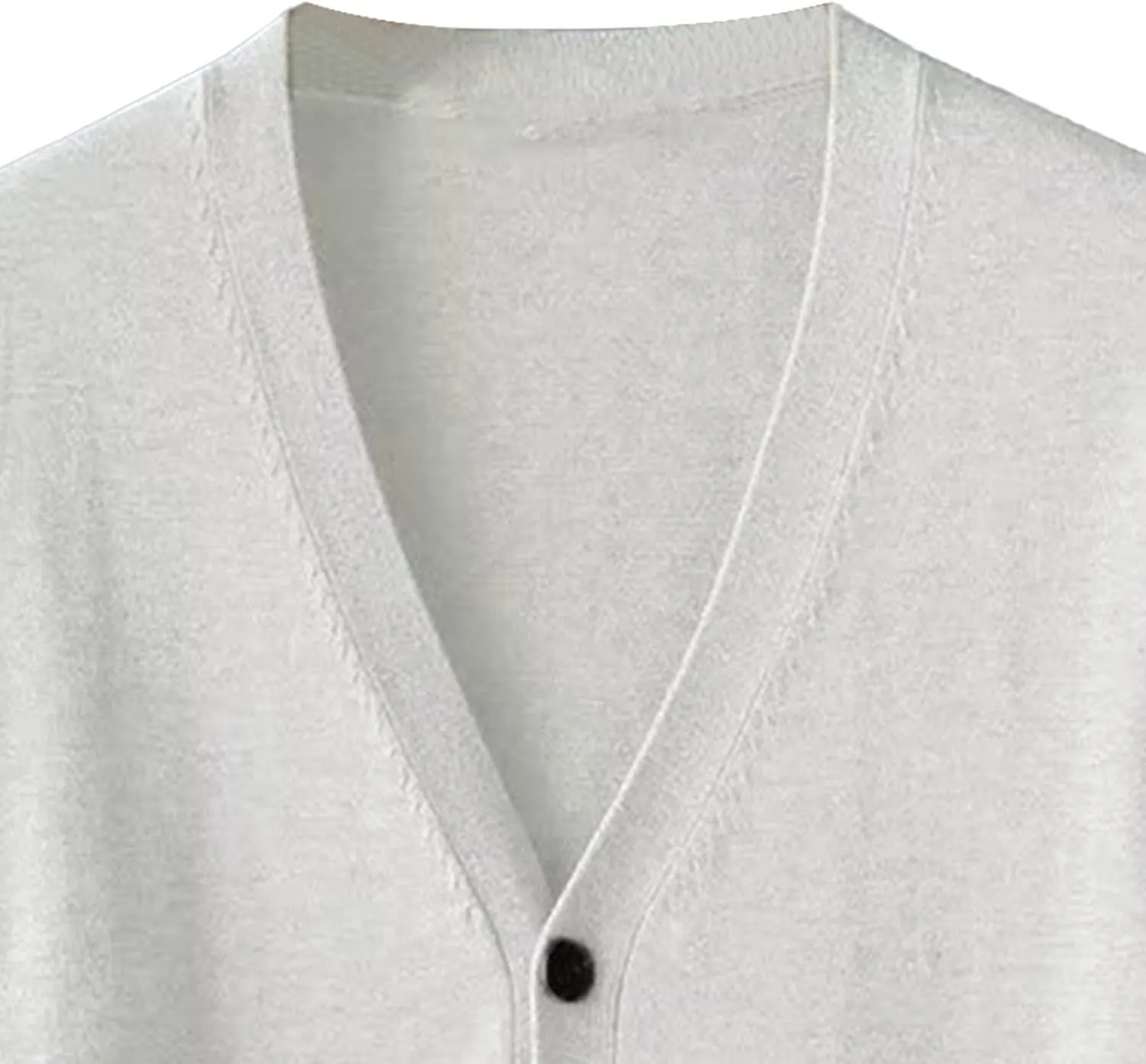 Mens Lightweight Sweater V-Neck Jacket Breathable Buttons Knited Cardigan Comfortable Soft Outerwear