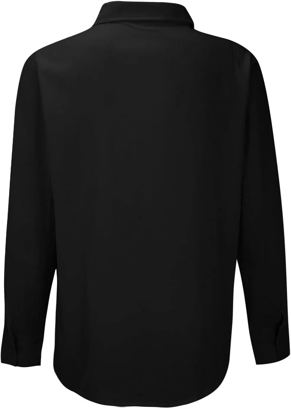 Mens Plus Size Cotton Linen Shirt with 2 Big Pockets Combat Outdoor Traveling Tops Long Sleeve Light Casual Versatile Shirts