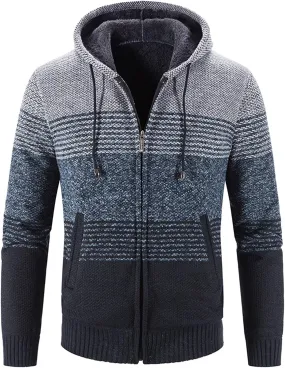 MIDOO Rain Jacket Men Waterproof Lightweight Casual Fleece Warm Jackets Thick Coats Breathable Long Sleeve Loose Sweater
