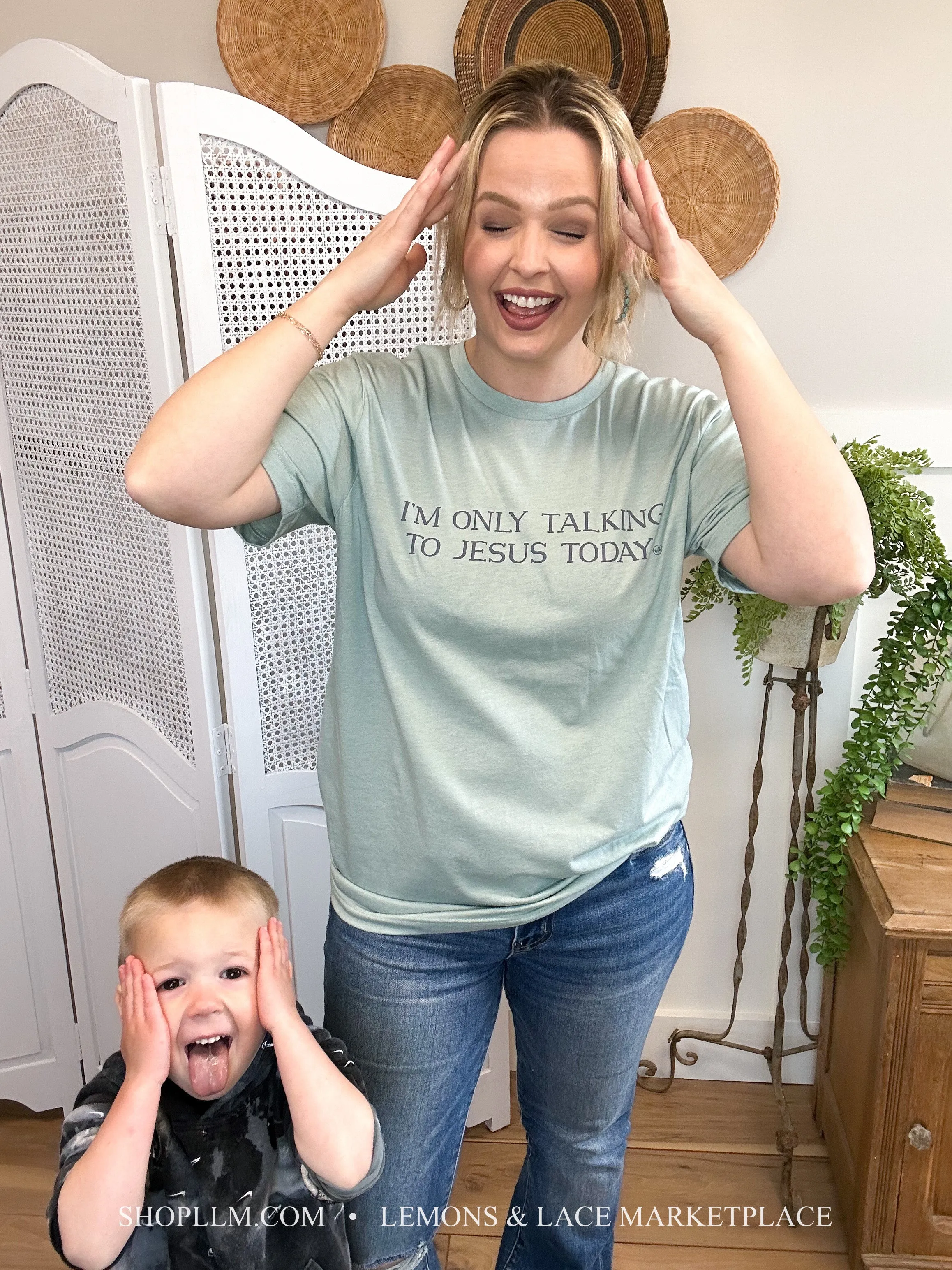 Only Talking to Jesus Graphic Tee