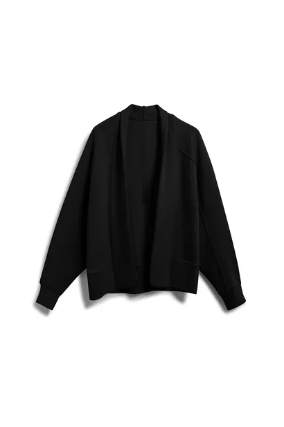 Open Front Cropped Kimono Cardigan