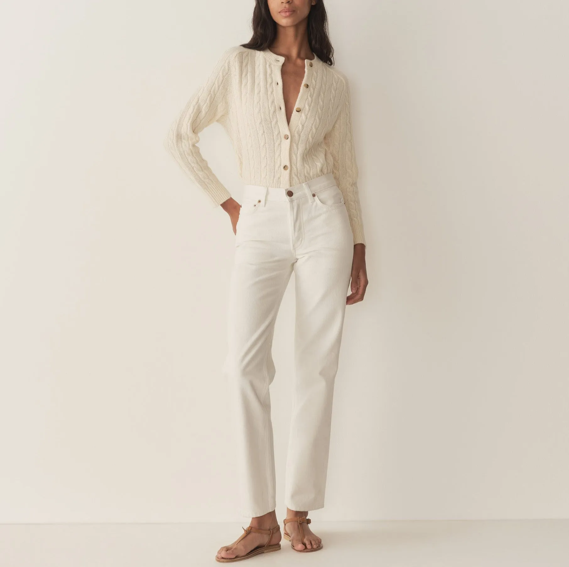 Penrose Cardigan in Sea Salt