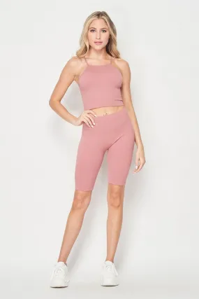Pink Shorts & Tank Top 2 Piece Set