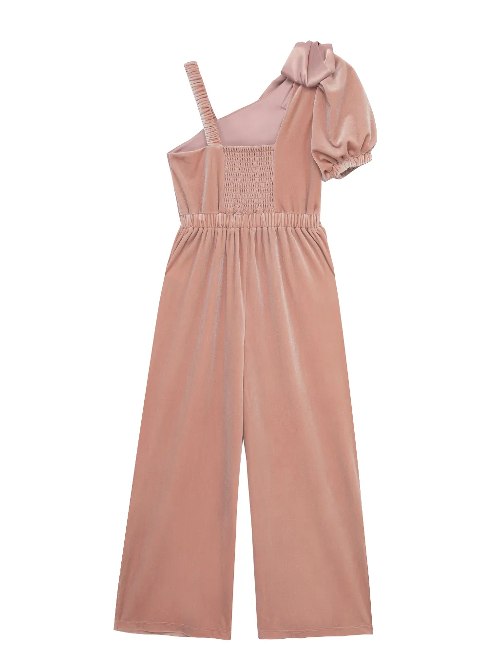 Pink Velour Jumpsuite