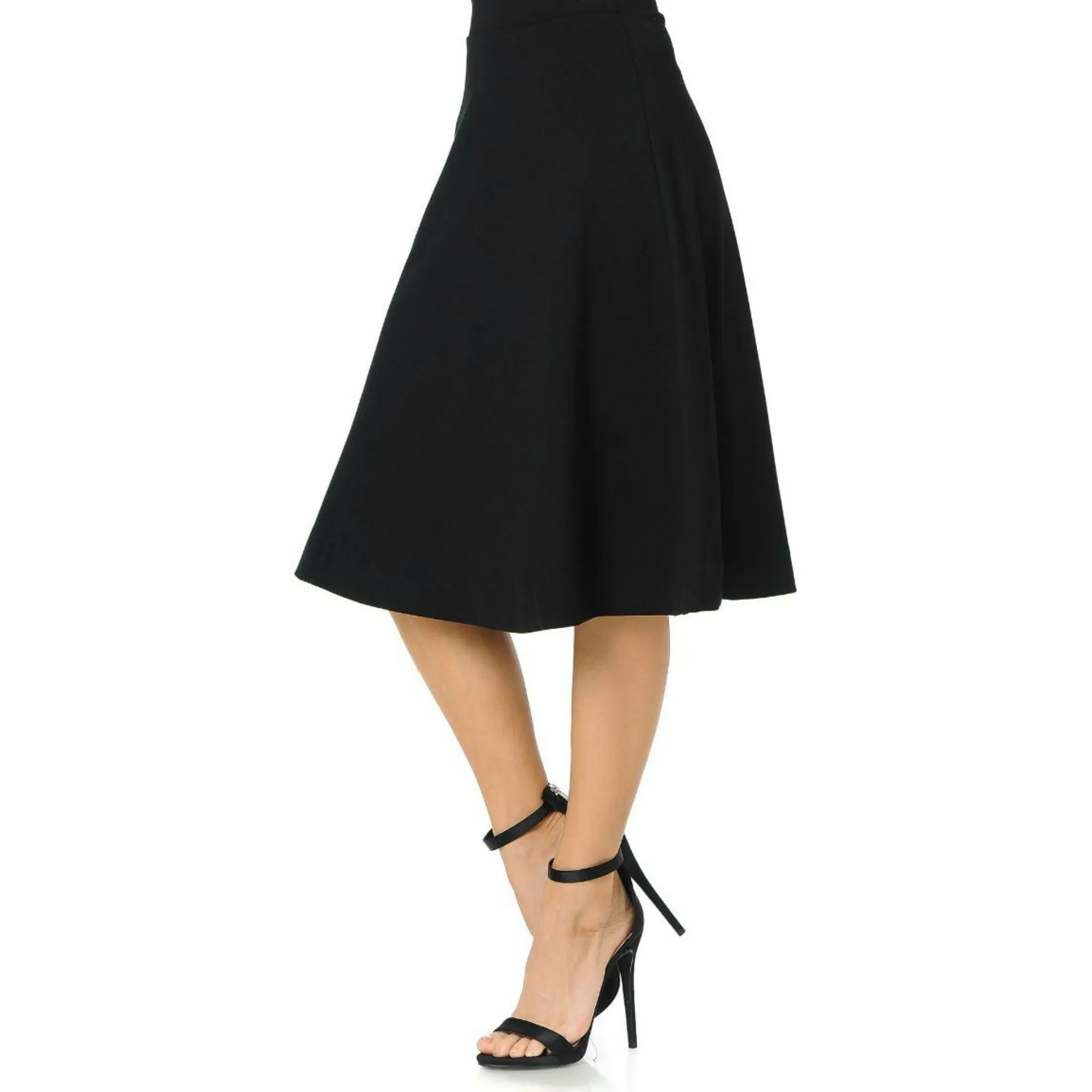 Ponti Ivee Aline Skirt: Black 27"