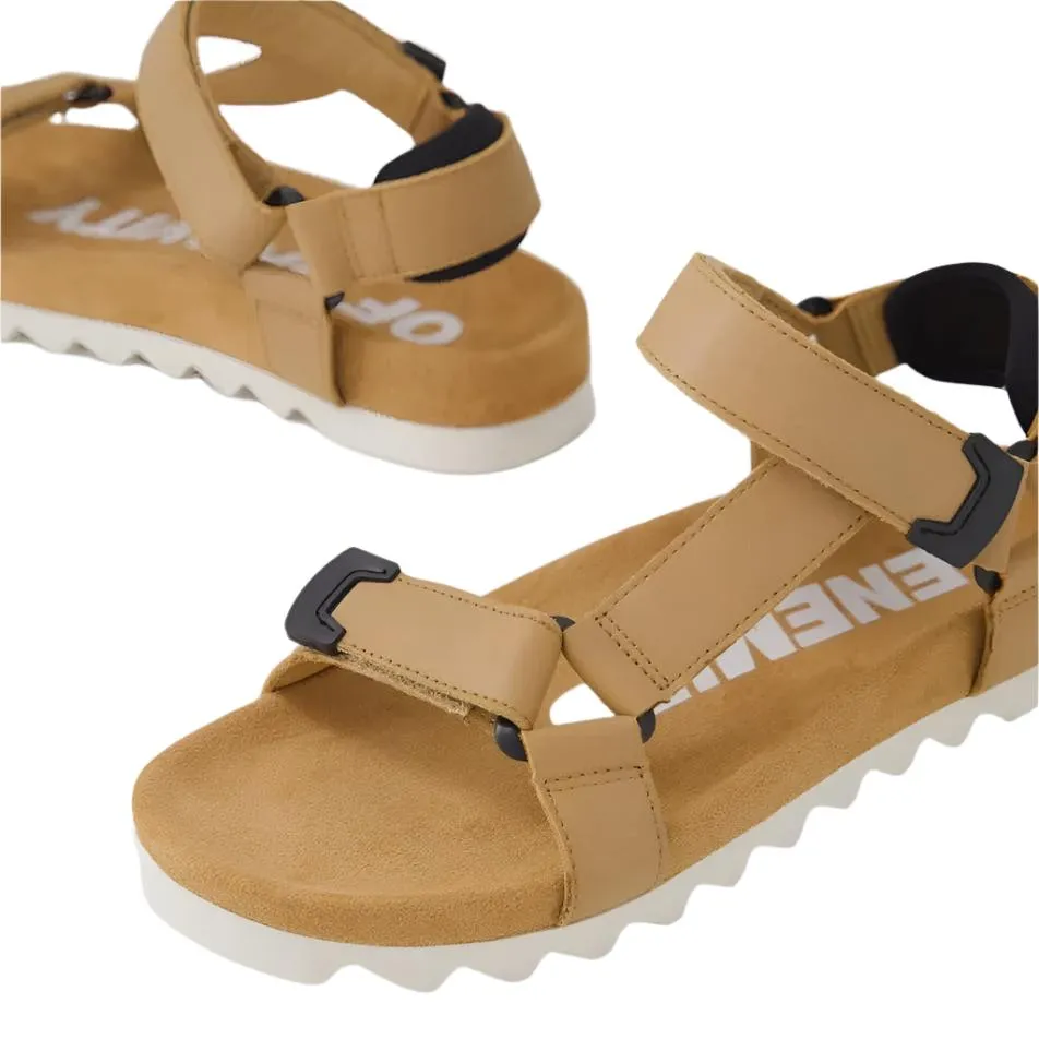 Rollie Sandal Tooth Wedge - Soft Tan