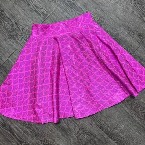 SALE - 19" Skater Skirt in Hot Pink Mermaid
