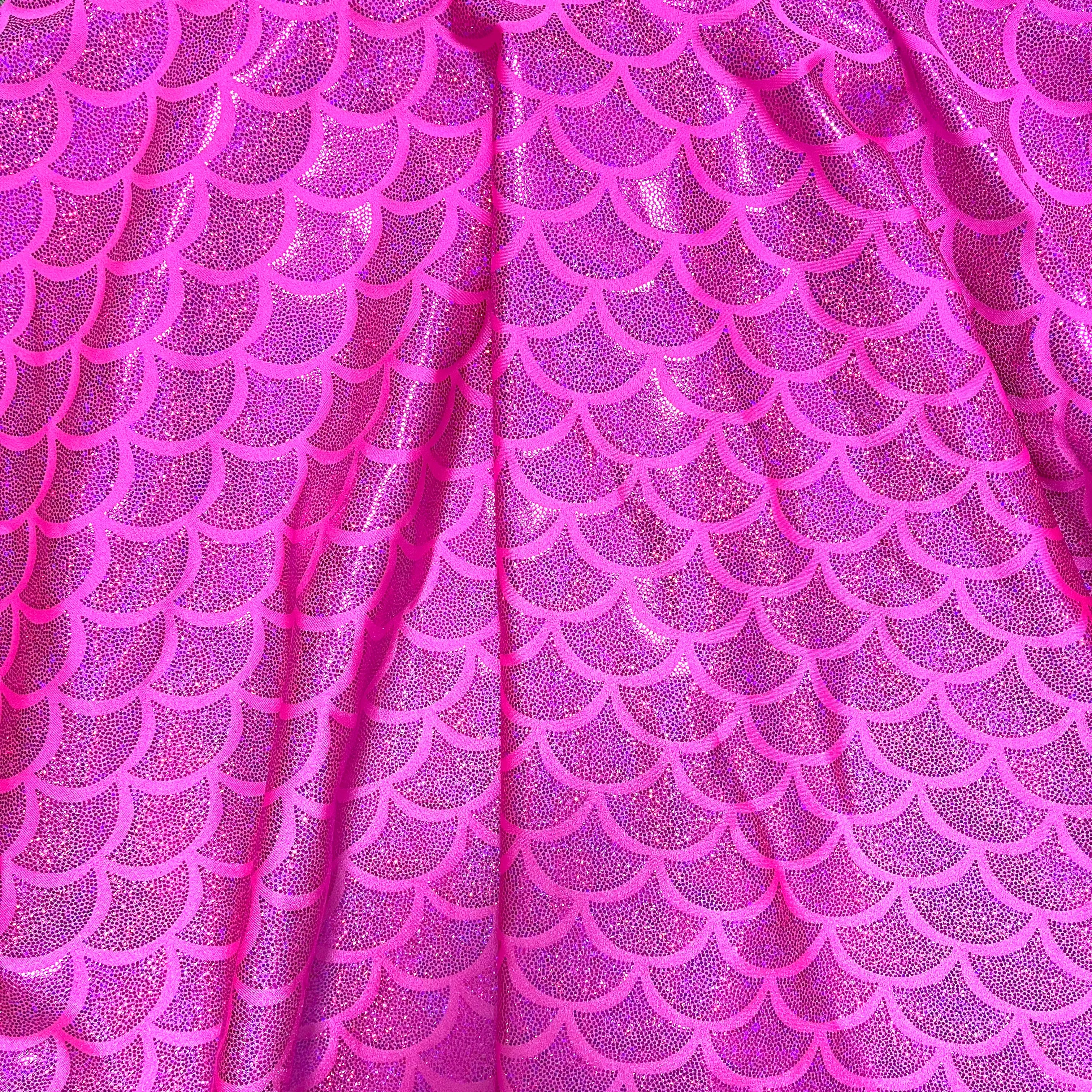 SALE - 19" Skater Skirt in Hot Pink Mermaid