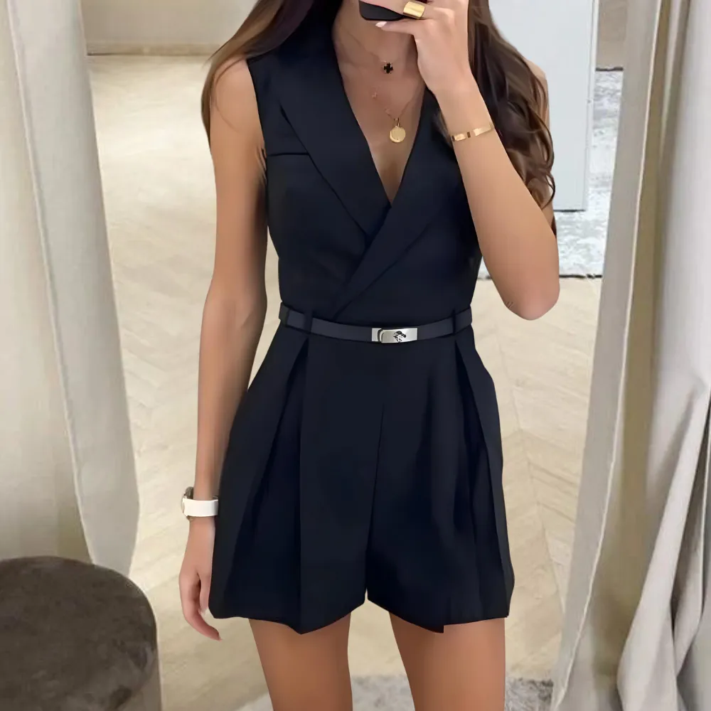 Sanda – Elegant ærmeløs jumpsuit til kvinder