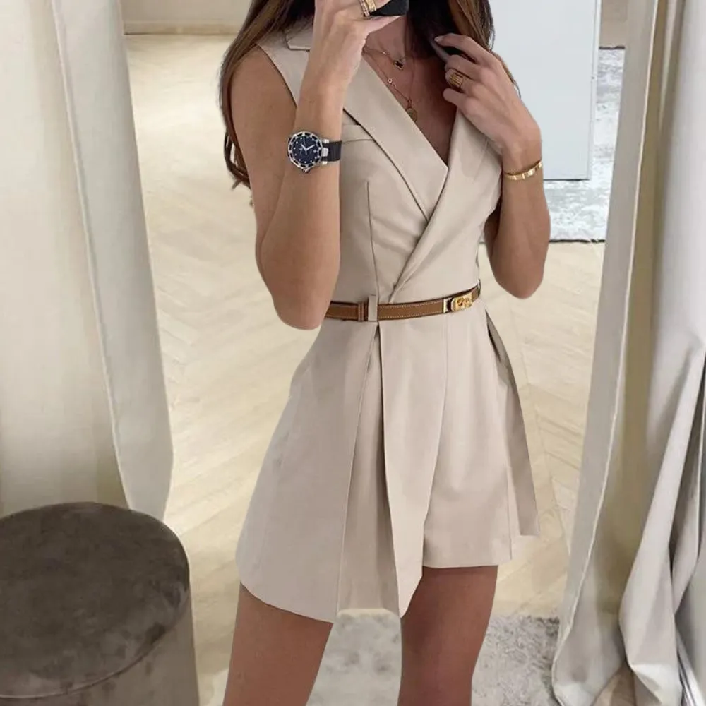 Sanda – Elegant ærmeløs jumpsuit til kvinder