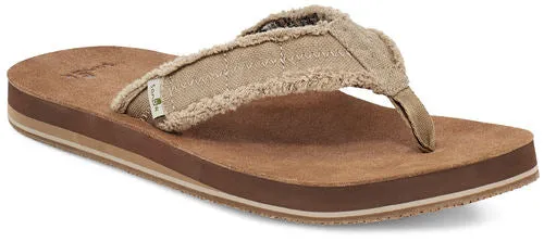 Sanuk Mens Fraid Not Soft Top Natural