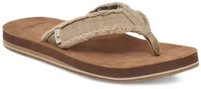 Sanuk Mens Fraid Not Soft Top Natural