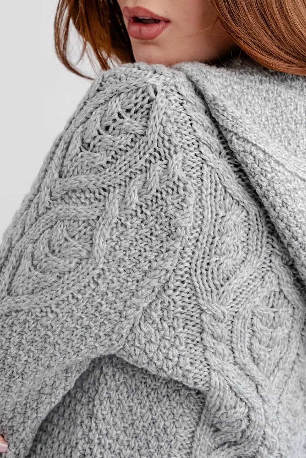 SAOL Womens Hooded Zip Cardigan  Pure Merino Wool Irish Sweater  Warm & Breathable Outer Layer