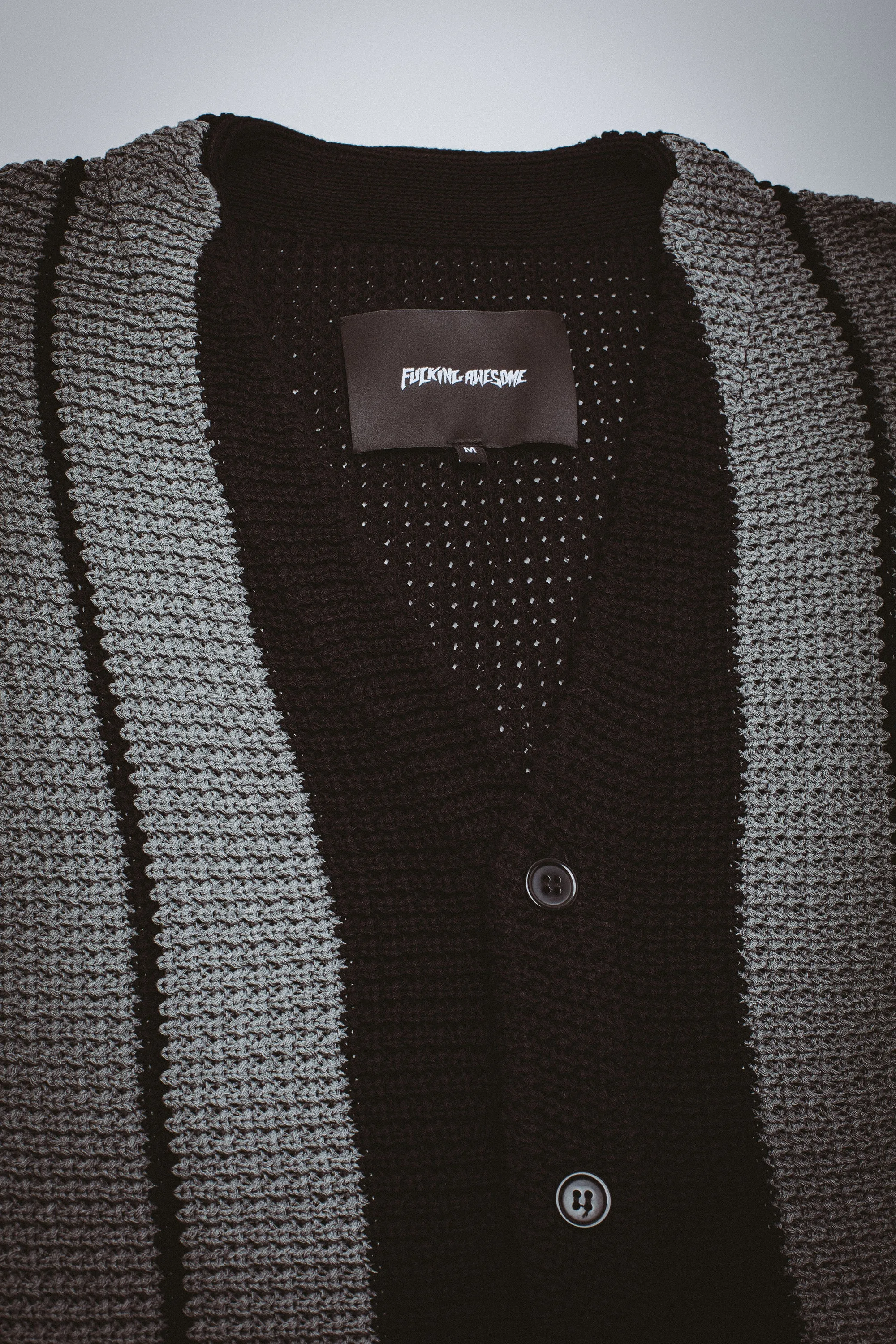 School Striped Cardigan Sweater