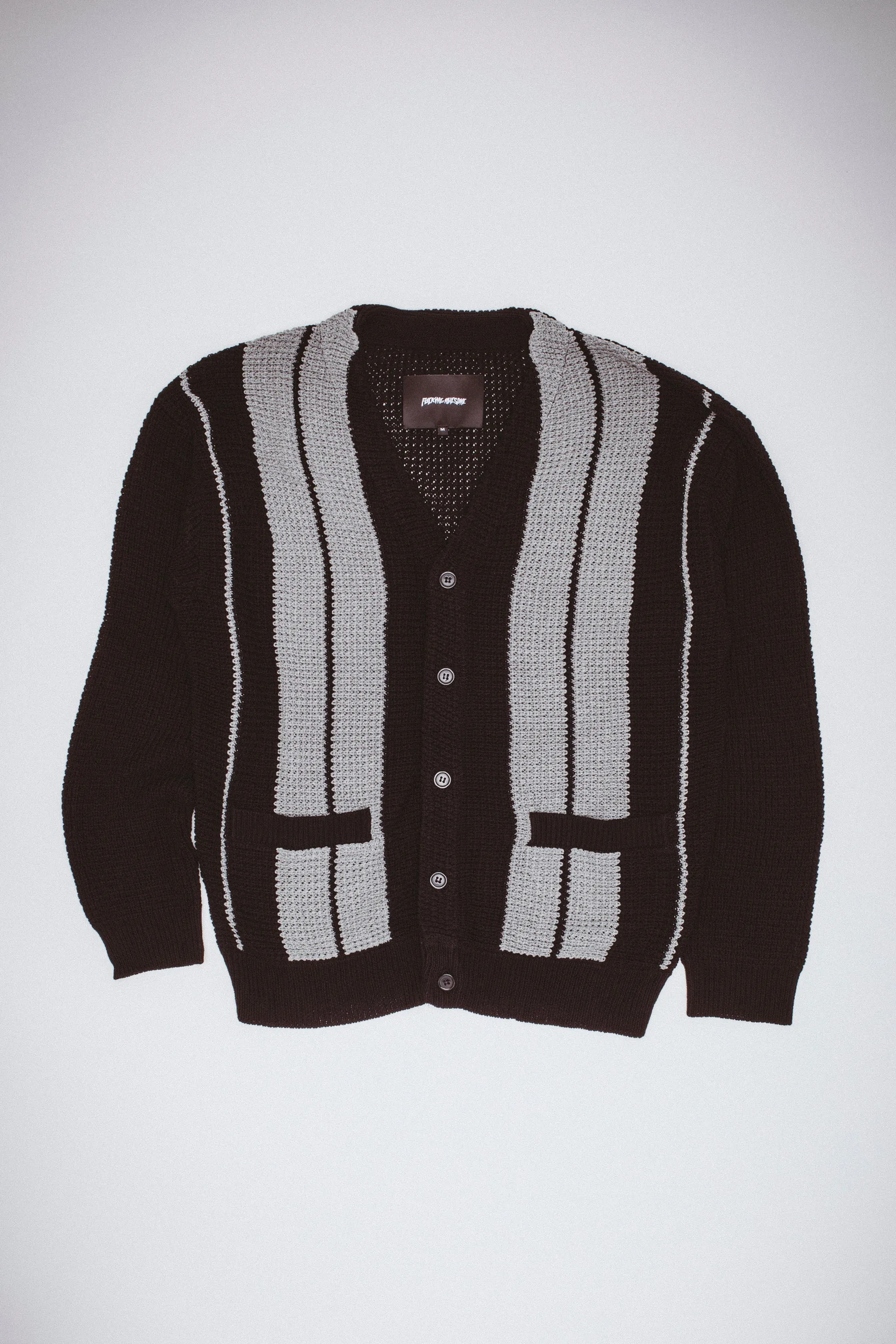 School Striped Cardigan Sweater