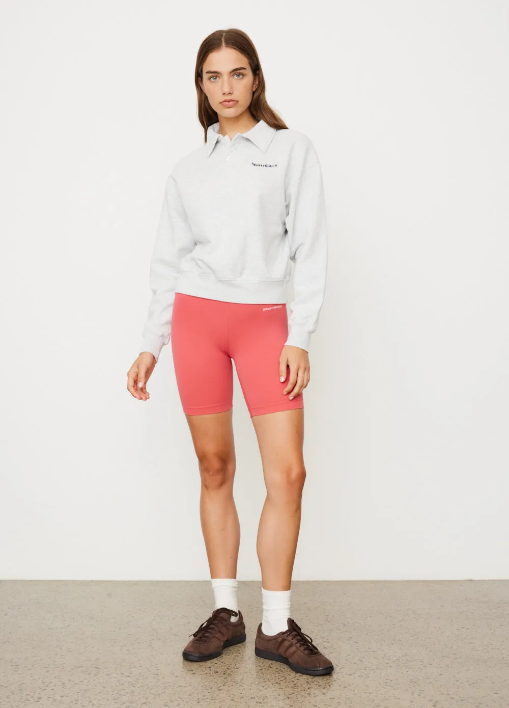 Serif Logo Embroidered Polo