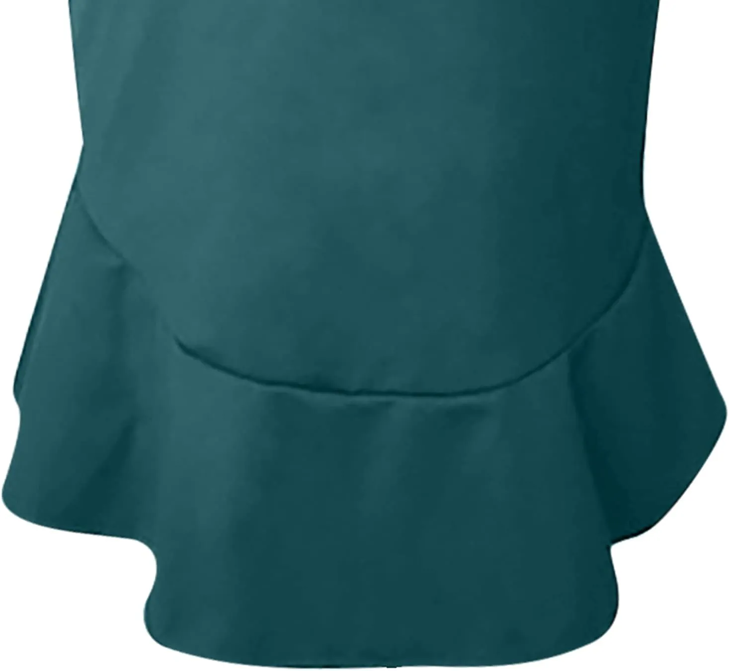 SERYU Women's High Waist Stretchy Ruffle Hem Fishtail Bodycon Midi Pencil Skirt