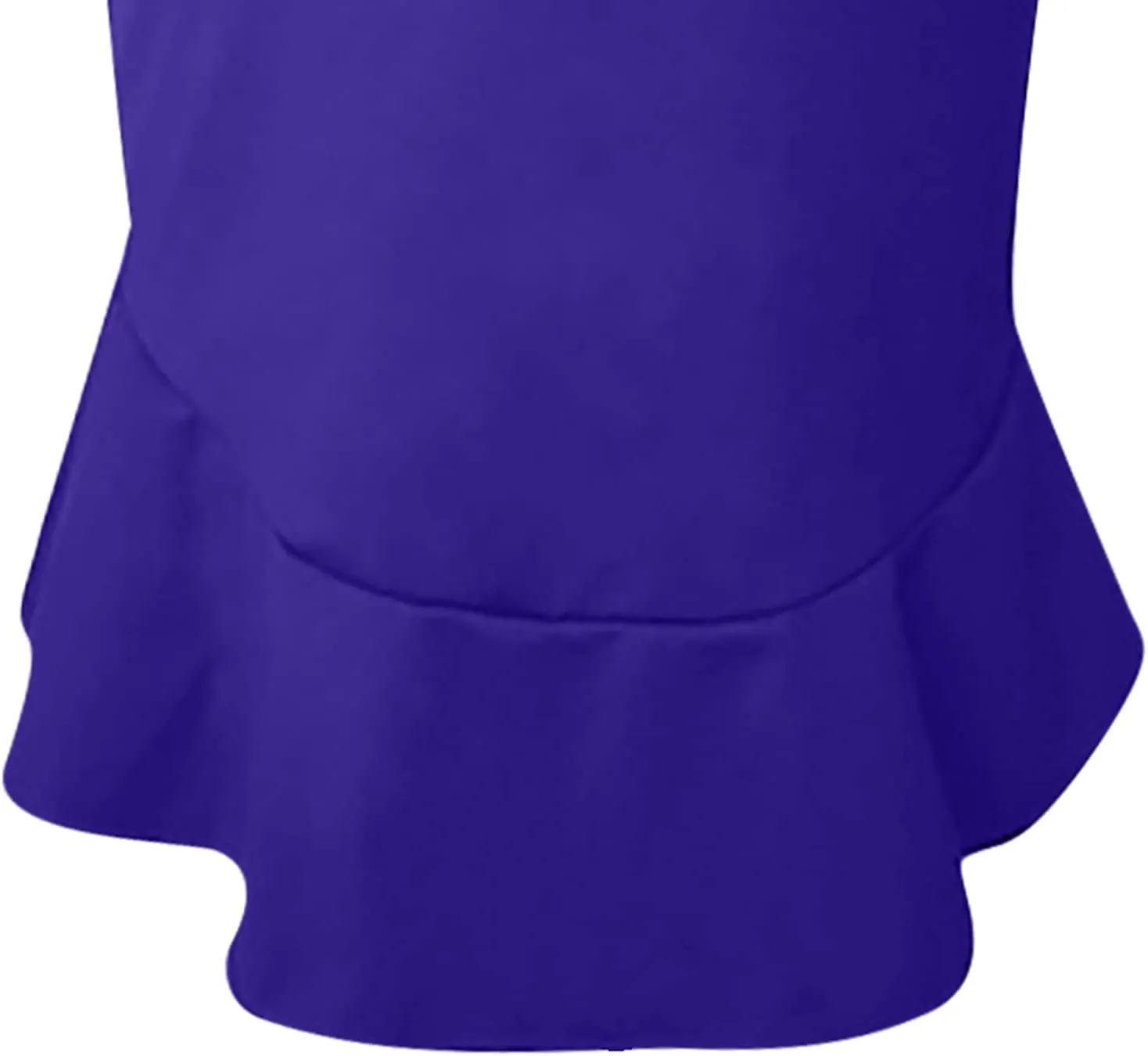 SERYU Women's High Waist Stretchy Ruffle Hem Fishtail Bodycon Midi Pencil Skirt