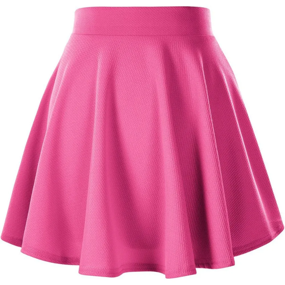 Stretchy Mini Flared Skirt