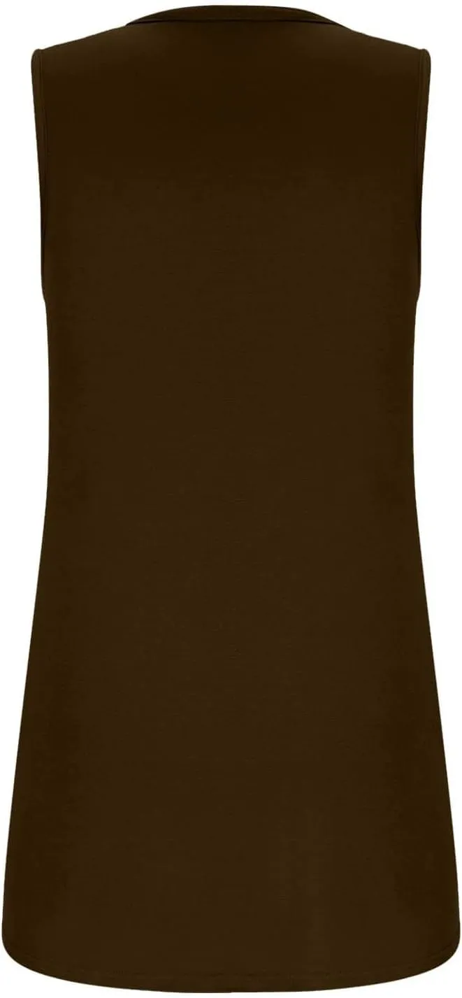 Summer Tank Tops for Women 2025 Loose Fit Pleated Square Neck Sleeveless Shirt Curved Casual Beach Vest