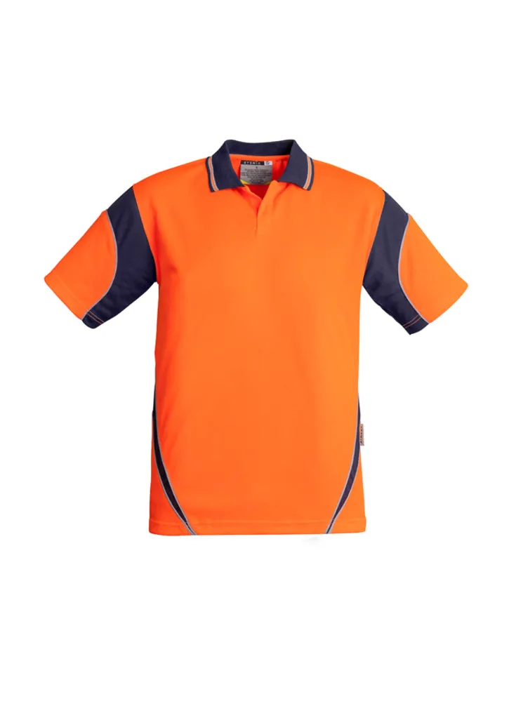 SYZMIK ZH248 - MENS HI VIS AZTEC POLO - S/S