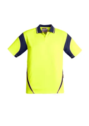 SYZMIK ZH248 - MENS HI VIS AZTEC POLO - S/S